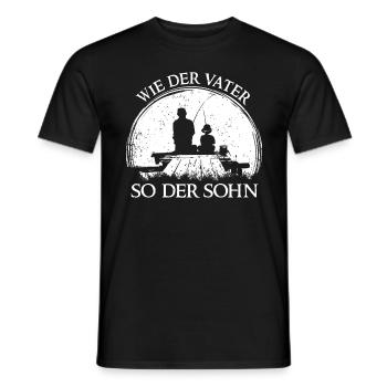Vater Sohn Angeln Beste Freunde Papa Angeln - Männer T-Shirt - Schwarz - Vorne - AI Model Male 178 light (178cm)