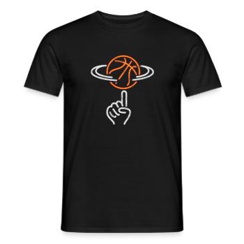 Basketball Ring Trainer Spieler MVP Dribbling Court - Männer T-Shirt - Schwarz - Vorne - AI Model Male 178 light (178cm)
