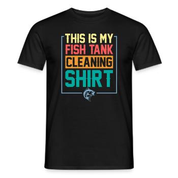 This Is My Fish Tank Aquarist Marine Aquarium Gift - Men's T-Shirt - black - Front - AI Model Male 178 light (178cm)
