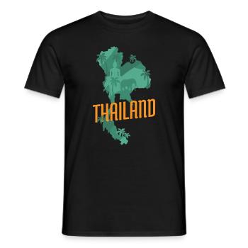 Voyageurs de voyage Elephant Country Tourist - T-shirt homme - noir - Devant - AI Model Male 178 light (178cm)