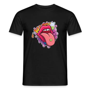 Drogen Ecstasy Happy Pill Party Adrenalinrausch - Männer T-Shirt - Schwarz - Vorne - AI Model Male 178 light (178cm)
