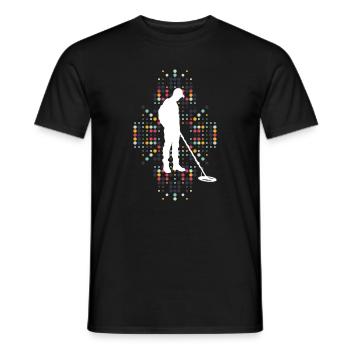 Metal Sensor Detectors Searching Apparatus Gift - Men's T-Shirt - black - Front - AI Model Male 178 light (178cm)