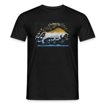 Bull Stock Market Trader Devisen Forex - Männer T-Shirt - Schwarz - Vorne - AI Model Male 178 light (178cm)
