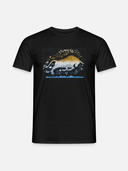 Bull Stock Market Trader Forex Forex - T-shirt homme - noir