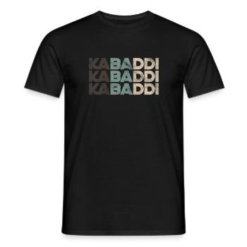 Kabaddi Vintage Match Kapaddi Spiel Chadukudu - Männer T-Shirt - Schwarz - Vorne - AI Model Male 178 light (178cm)
