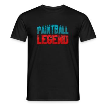 Paintball Legend Paintball Marqueur Paintball - T-shirt homme - noir - Devant - AI Model Male 178 light (178cm)