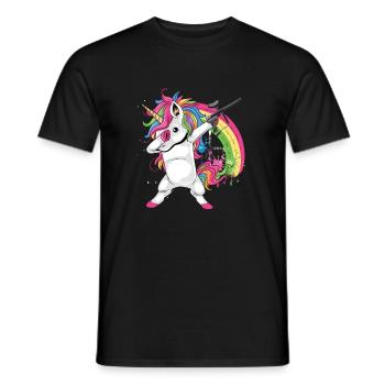 Paintball Licorne Paintball Joueur Paintball - T-shirt homme - noir - Devant - AI Model Male 178 light (178cm)
