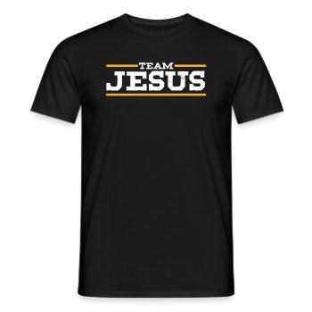 Team Jesus Christus Christentum katholische Religion - Männer T-Shirt - Schwarz - Vorne - AI Model Male 178 light (178cm)