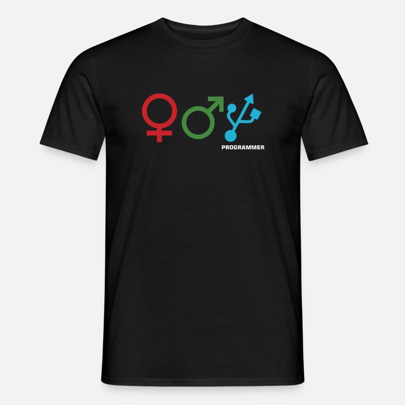 Programmieren von Entschlüsselungscodes Computertechniker - Männer T-Shirt - Schwarz