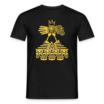 Oiseau aztèque Maya Civilisation Inca Culture ancienne - T-shirt homme - noir - Devant - AI Model Male 178 light (178cm)
