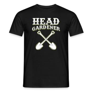 Leiter Gärtner Garten Pflanzen Gartenblumen - Männer T-Shirt - Schwarz - Vorne - AI Model Male 178 light (178cm)