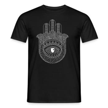Hamsa Symbol Islam Muslim Allah Koran Koran Geschenk - Männer T-Shirt - Schwarz - Vorne - AI Model Male 178 light (178cm)
