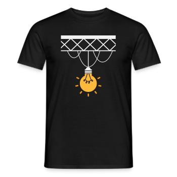 Cadeau de profession d'ingénieur d'éclairage de scène - T-shirt homme - noir - Devant - AI Model Male 178 light (178cm)