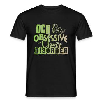 Obsessive Choir Disorder Chorus Choral Music Cadeau - T-shirt homme - noir - Devant - AI Model Male 178 light (178cm)
