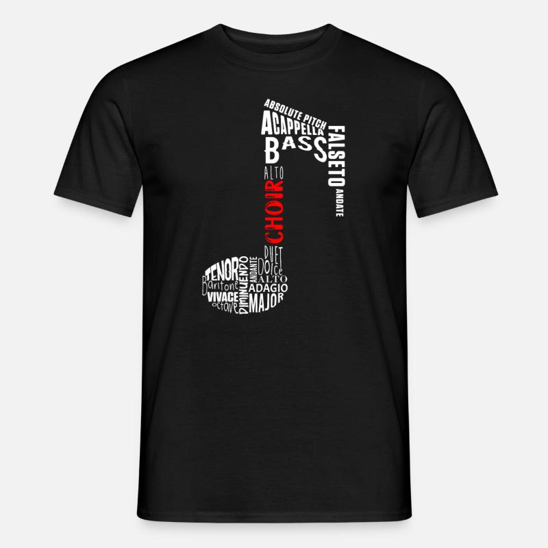 Chor Chor Musik Dirigent Chor Sänger Geschenk - Männer T-Shirt - Schwarz