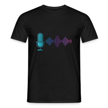 Microphone Musique Chantant Karaoke Sound Engeneer - T-shirt homme - noir - Devant - AI Model Male 178 light (178cm)