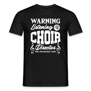 Choir Director Chorus Choral Music Singer Gift - Men's T-Shirt - black - Front - AI Model Male 178 light (178cm)