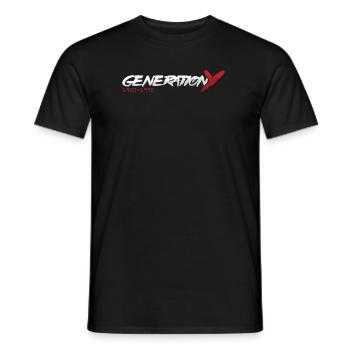 Génération Y Génération Z Boomer Millenials Cadeau - T-shirt homme - noir - Devant - AI Model Male 178 light (178cm)