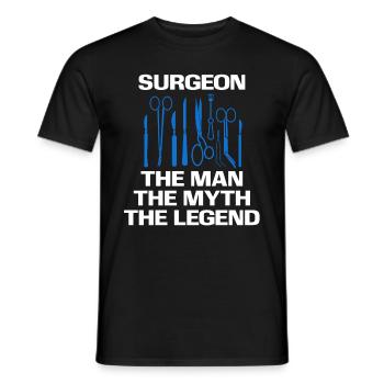 Chirurgien Le cadeau d’emploi d’hôpital de docteur de médecine d’homme - T-shirt homme - noir - Devant - AI Model Male 178 light (178cm)