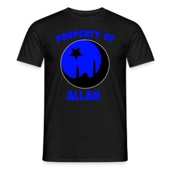 Eigentum allah Moschee Islam Religion Muslim - Männer T-Shirt - Schwarz - Vorne - AI Model Male 178 light (178cm)