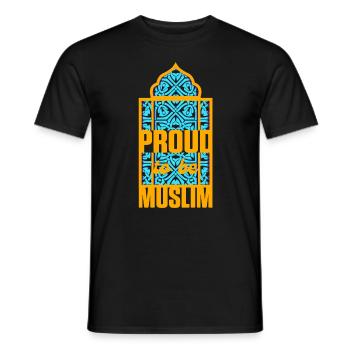 Stolz sein muslimischen Islam Allah Koran Moschee Geschenk - Männer T-Shirt - Schwarz - Vorne - AI Model Male 178 light (178cm)