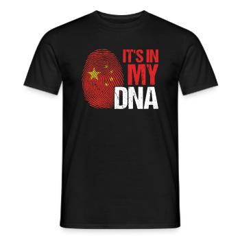 La Chine dans mon cadeau patriotique de pays de flagh d’ADN - T-shirt homme - noir - Devant - AI Model Male 178 light (178cm)