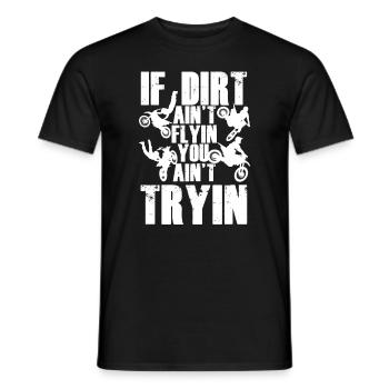 Dirt Bike Biker Motocross Motorcycle Offroad Gift - Men's T-Shirt - black - Front - AI Model Male 178 light (178cm)