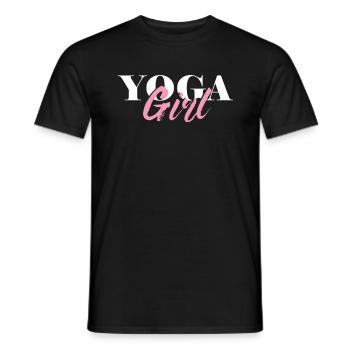 Yoga Mädchen Zen Spirituelle Asana Meditation Buddhismus - Männer T-Shirt - Schwarz - Vorne - AI Model Male 178 light (178cm)
