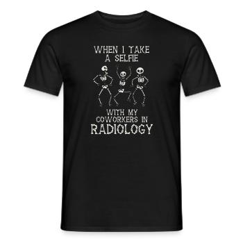 Lustige Rad Tech Geschenke Selfie in Radiologie Radio - Männer T-Shirt - Schwarz - Vorne - AI Model Male 178 light (178cm)