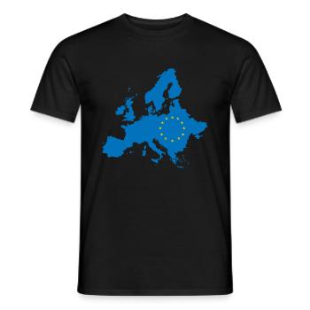 Anti Brexit Great Britain Brexiting European - Men's T-Shirt - black - Front - AI Model Male 178 light (178cm)