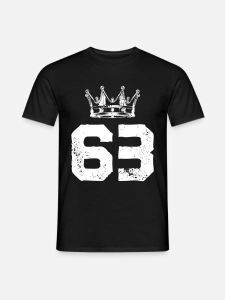 63 Number crown - Men's T-Shirt - black