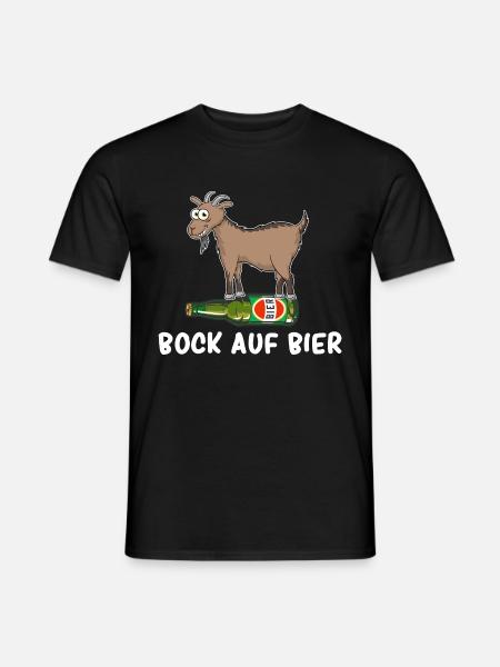 Bock auf Bier - Männer T-Shirt - Schwarz