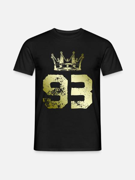 93 Number crown - Men's T-Shirt - black