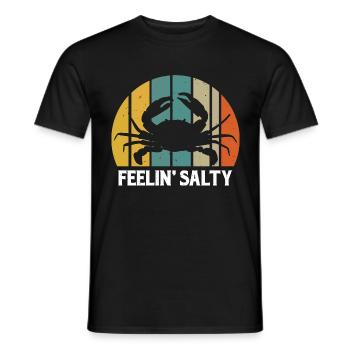 Fühl mich salzig Hummer Krebse Meeresfrüchte - Männer T-Shirt - Schwarz - Vorne - AI Model Male 178 light (178cm)