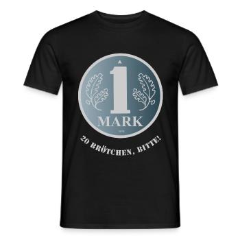 DDR-Mark (20-roll edition) - Men's T-Shirt - black - Front - AI Model Male 178 light (178cm)