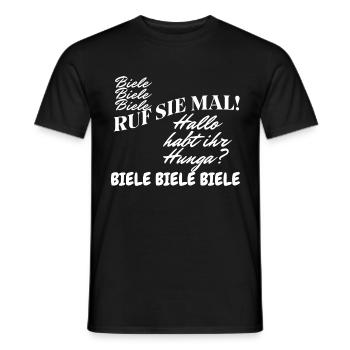 Ruf Sie mal Biele Biele Biele Enten Meme - Männer T-Shirt - Schwarz - Vorne - AI Model Male 178 light (178cm)