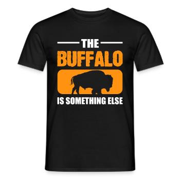 Something else Bulldogger gift - Men's T-Shirt - black - Front - AI Model Male 178 light (178cm)