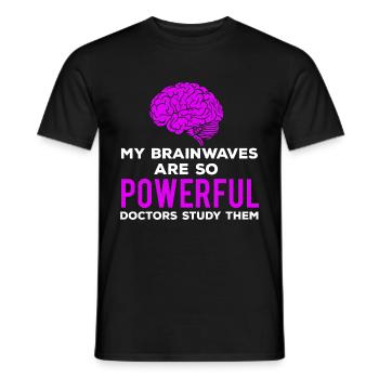 Children Epilepsy Consciousness Cite Powerful Geh - Men's T-Shirt - black - Front - AI Model Male 178 light (178cm)