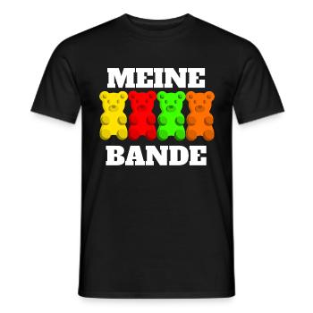 My Gummy Bear Gang - Men's T-Shirt - black - Front - AI Model Male 178 light (178cm)