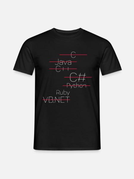 RUBY / RUBY ON RAILS - T-shirt homme - noir