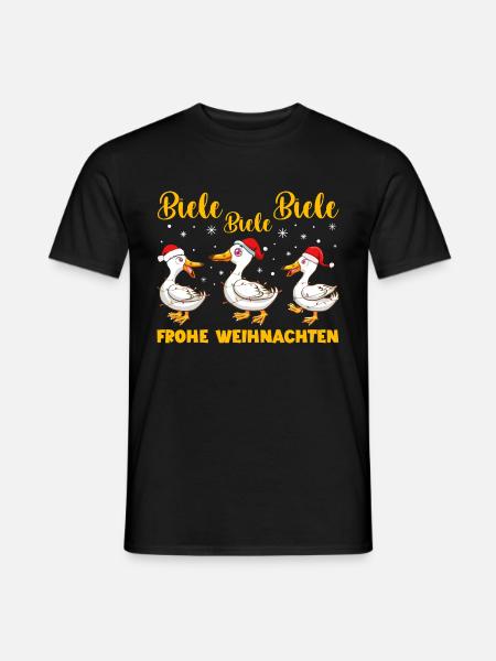 Weihnachten Ruf Sie Mal Enten Biele Biele Biele - Männer T-Shirt - Schwarz