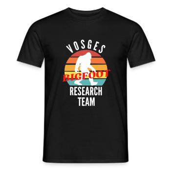 VOSGES BIGFOOT RESEARCH TEAM - T-shirt homme - noir - Devant - AI Model Male 178 light (178cm)