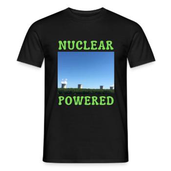 CENTRALE NUCLEAIRE ET NATURE PHOTO - T-shirt homme - noir - Devant - AI Model Male 178 light (178cm)