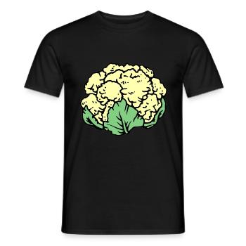 Blumenkohl - Männer T-Shirt - Schwarz - Vorne - AI Model Male 178 light (178cm)