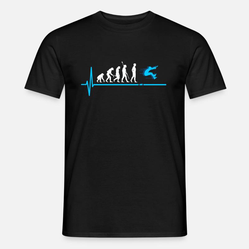 weitsprung leichtathletik Weitspringer - Männer T-Shirt - Schwarz