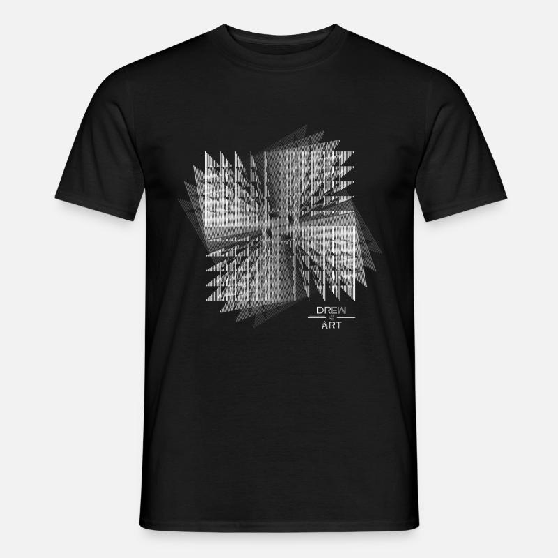 Techno / Illusion / DREW ART - Männer T-Shirt - Schwarz