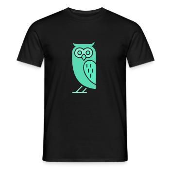 hibou - T-shirt homme - noir - Devant - AI Model Male 178 light (178cm)