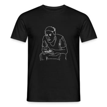 Gamer de jeu vidéo Gambling Gambling Idée de cadeau Cool - T-shirt homme - noir - Devant - AI Model Male 178 light (178cm)