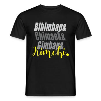Bibimbap & Kimchi Restaurant Owner Poison - Men's T-Shirt - black - Front - AI Model Male 178 light (178cm)