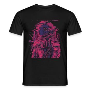 Astronaut - Männer T-Shirt - Schwarz - Vorne - AI Model Male 178 light (178cm)